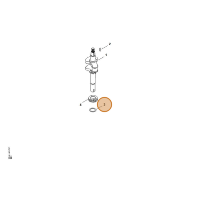 STIHL part 0004-036-0301 — IPL diagram snippet (6x zoom, amber highlight)