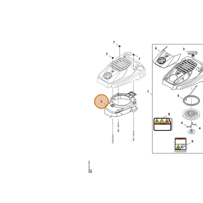 STIHL part 0004-084-1003 — IPL diagram snippet (6x zoom, amber highlight)