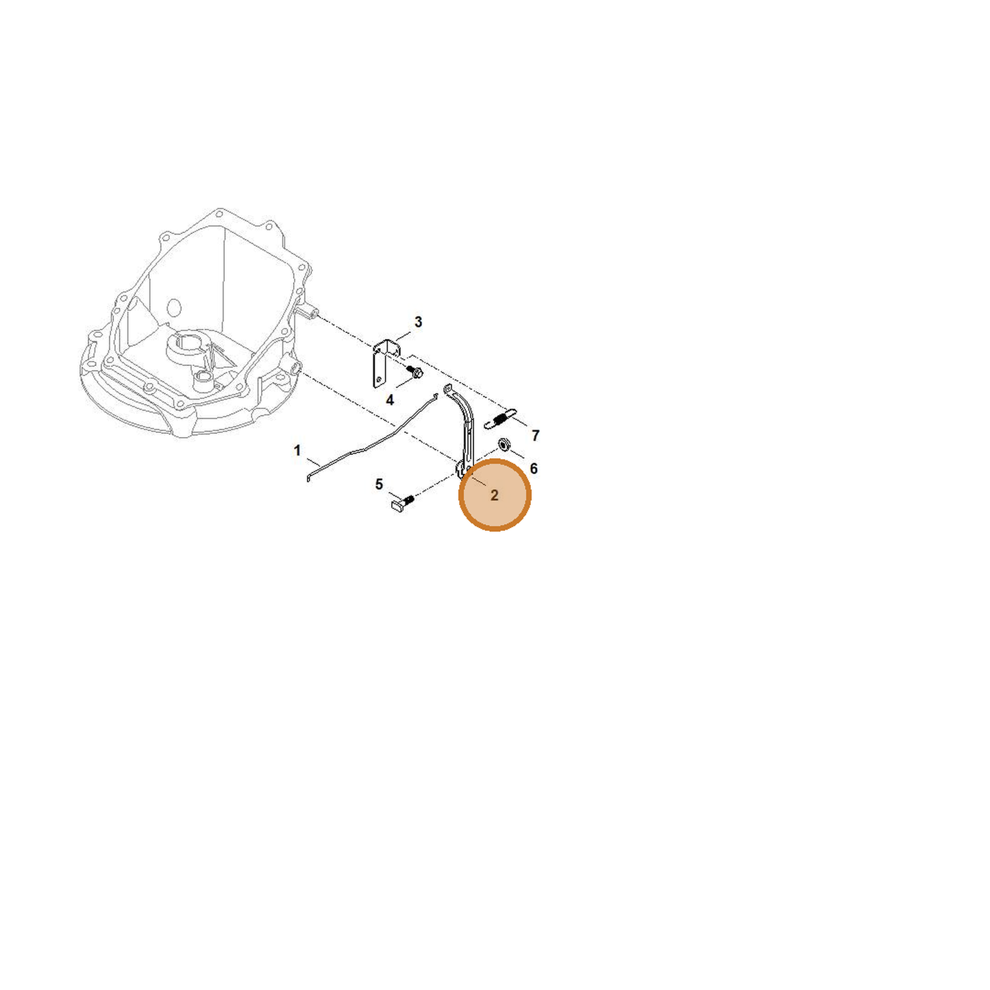 STIHL part 0004-104-0600 — IPL diagram snippet (6x zoom, amber highlight)