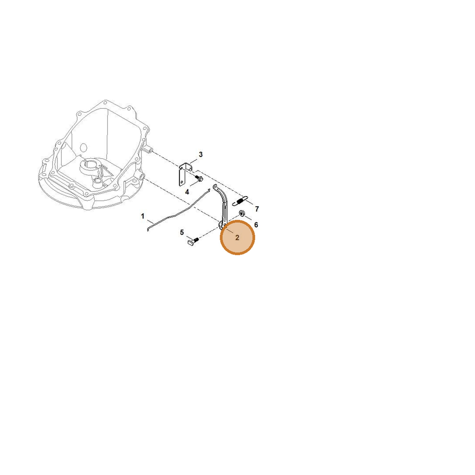 STIHL part 0004-104-0600 — IPL diagram snippet (6x zoom, amber highlight)