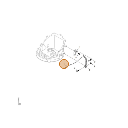 STIHL part 0004-182-1500 — IPL diagram snippet (6x zoom, amber highlight)