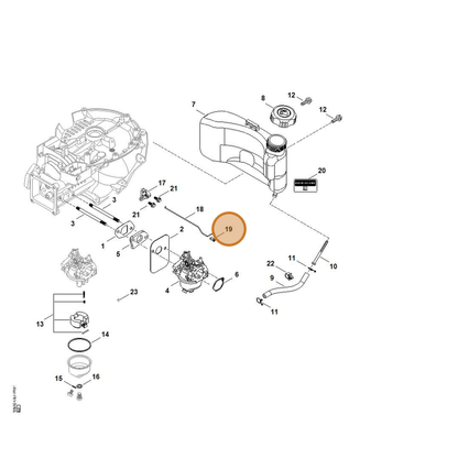 STIHL part 0004-182-2101 — IPL diagram snippet (6x zoom, amber highlight)