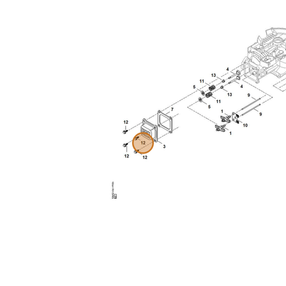 STIHL part 0004-951-9700 — IPL diagram snippet (6x zoom, amber highlight)
