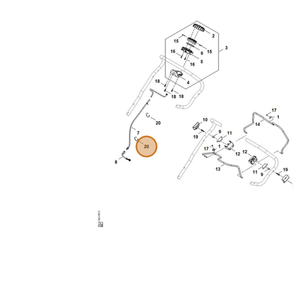 STIHL part 0751-010-7232 — IPL diagram snippet (6x zoom, amber highlight)
