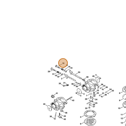 STIHL part 1108-122-6800 — IPL diagram snippet (6x zoom, amber highlight)