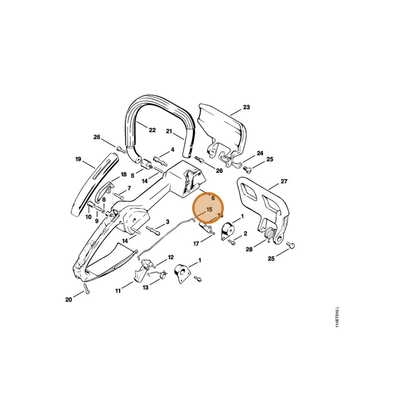 STIHL part 1114-182-1503 — IPL diagram snippet (6x zoom, amber highlight)