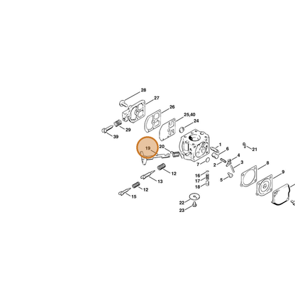 STIHL part 1120-120-7102 — IPL diagram snippet (6x zoom, amber highlight)