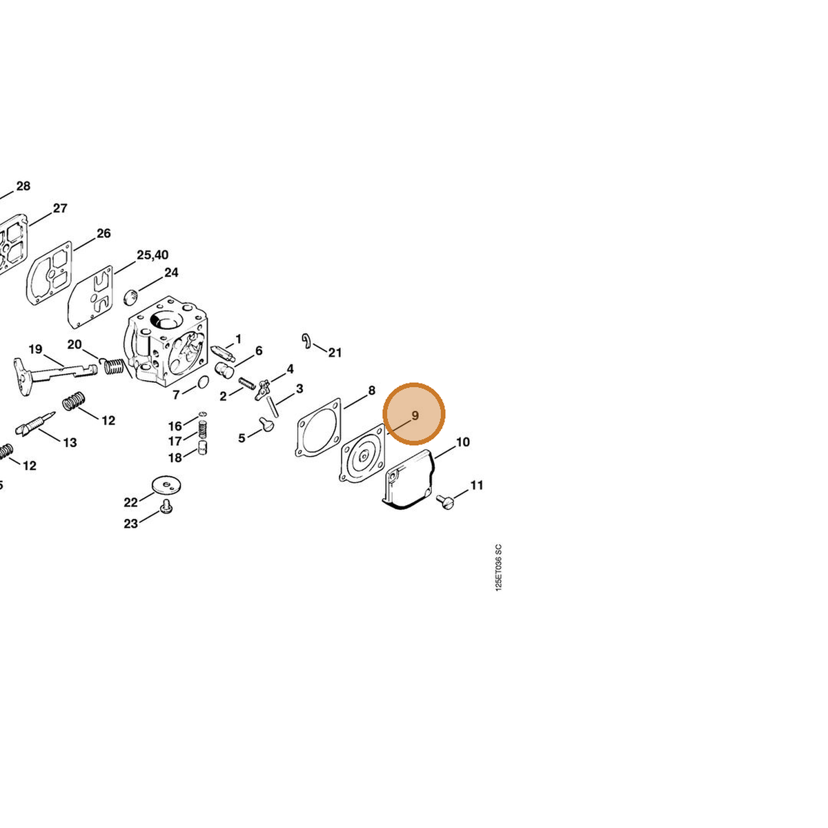 STIHL part 1120-121-4700 — IPL diagram snippet (6x zoom, amber highlight)
