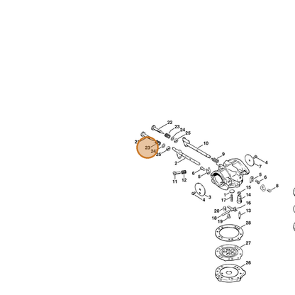STIHL part 1120-122-3005 — IPL diagram snippet (6x zoom, amber highlight)