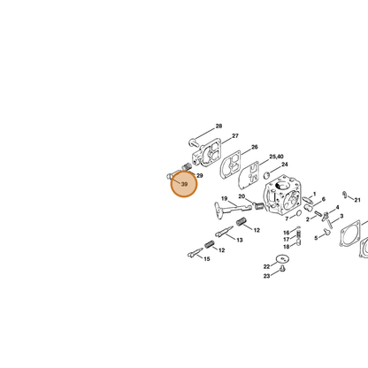 STIHL part 1120-122-6200 — IPL diagram snippet (6x zoom, amber highlight)