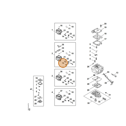 STIHL part 1121-122-6703 — IPL diagram snippet (6x zoom, amber highlight)