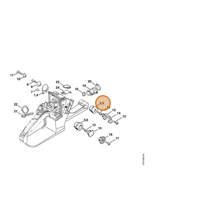 STIHL part 1121-790-9903 — IPL diagram snippet (6x zoom, amber highlight)