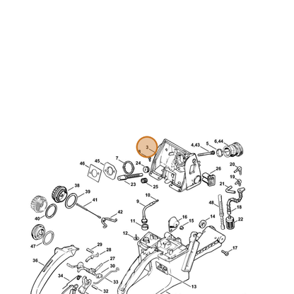STIHL part 1122-120-0102 — IPL diagram snippet (6x zoom, amber highlight)