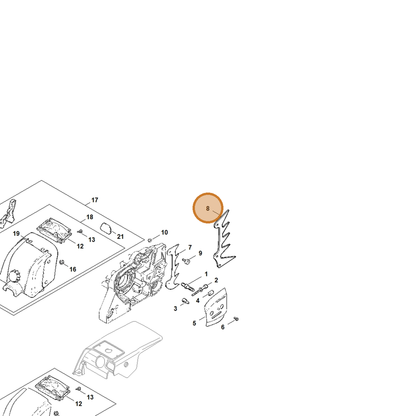 STIHL part 1122-664-0506 — IPL diagram snippet (6x zoom, amber highlight)
