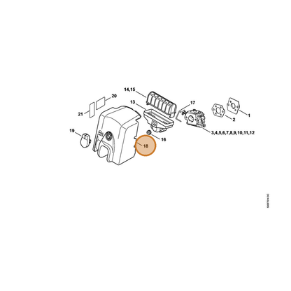 STIHL part 1123-140-1902 — IPL diagram snippet (6x zoom, amber highlight)