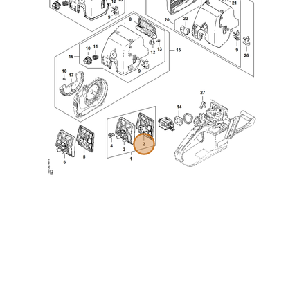 STIHL part 1125-120-1600 — IPL diagram snippet (6x zoom, amber highlight)