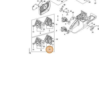 STIHL part 1125-120-1617 — IPL diagram snippet (6x zoom, amber highlight)