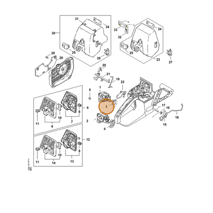 STIHL part 1125-123-7506 — IPL diagram snippet (6x zoom, amber highlight)