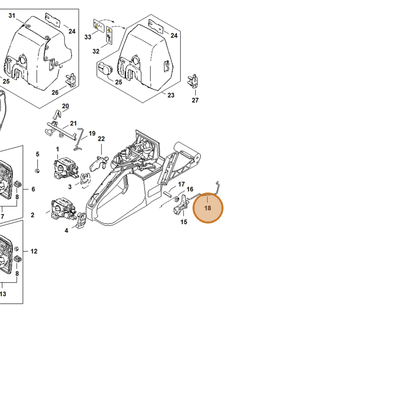 STIHL part 1125-182-1502 — IPL diagram snippet (6x zoom, amber highlight)
