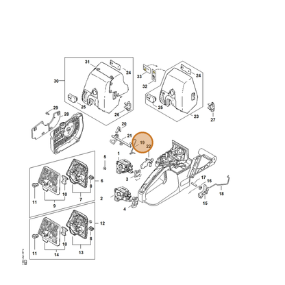 STIHL part 1125-185-2002 — IPL diagram snippet (6x zoom, amber highlight)