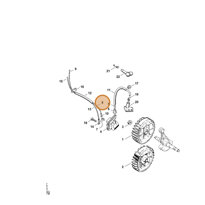 STIHL part 1125-440-1100 — IPL diagram snippet (6x zoom, amber highlight)