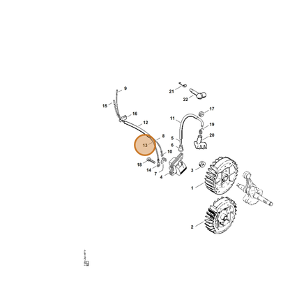 STIHL part 1125-440-2200 — IPL diagram snippet (6x zoom, amber highlight)