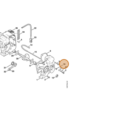 STIHL part 1125-641-4900 — IPL diagram snippet (6x zoom, amber highlight)