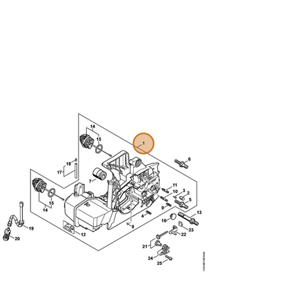 STIHL part 1127-020-3006 — IPL diagram snippet (6x zoom, amber highlight)