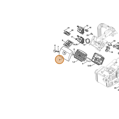 STIHL part 1129-140-1902 — IPL diagram snippet (6x zoom, amber highlight)