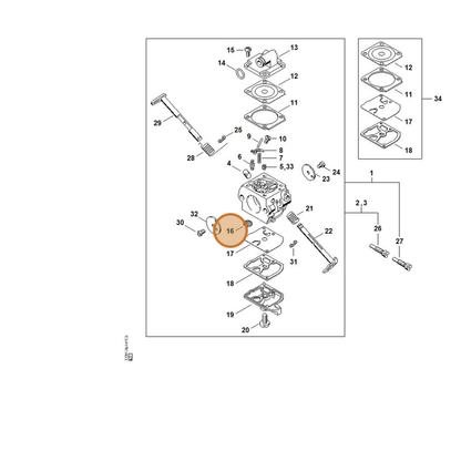 STIHL part 1130-121-4800 — IPL diagram snippet (6x zoom, amber highlight)