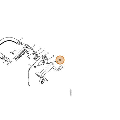 STIHL part 1132-791-1000 — IPL diagram snippet (6x zoom, amber highlight)