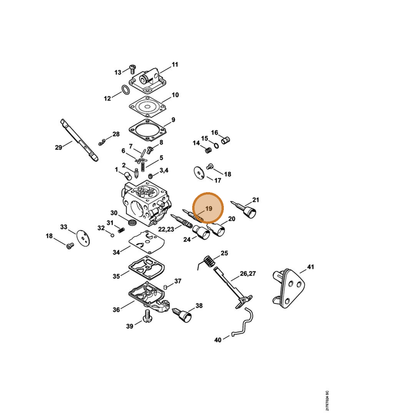 STIHL part 1137-120-6800 — IPL diagram snippet (6x zoom, amber highlight)