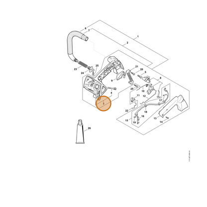 STIHL part 1137-790-1000 — IPL diagram snippet (6x zoom, amber highlight)