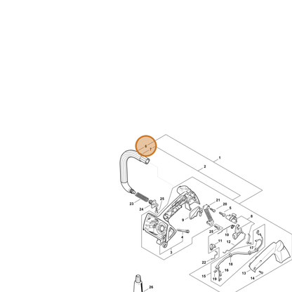 STIHL part 1137-791-1700 — IPL diagram snippet (6x zoom, amber highlight)