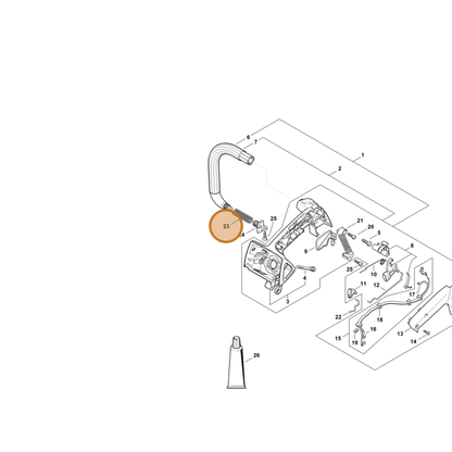 STIHL part 1137-791-3101 — IPL diagram snippet (6x zoom, amber highlight)