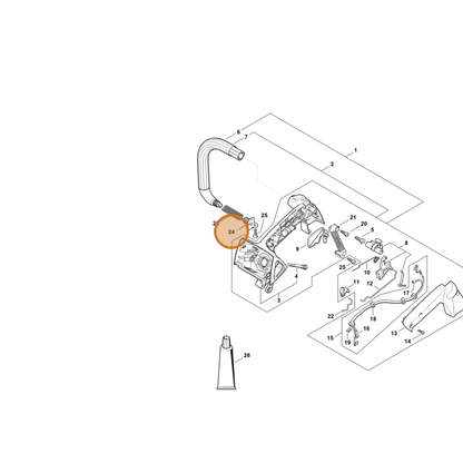 STIHL part 1137-792-2902 — IPL diagram snippet (6x zoom, amber highlight)