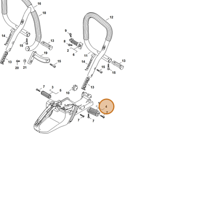STIHL part 1138-790-8310 — IPL diagram snippet (6x zoom, amber highlight)