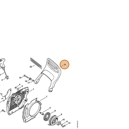 STIHL part 1138-790-9101 — IPL diagram snippet (6x zoom, amber highlight)