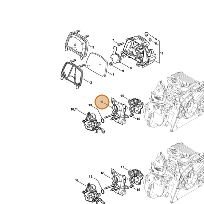 STIHL part 1139-120-0900 — IPL diagram snippet (6x zoom, amber highlight)