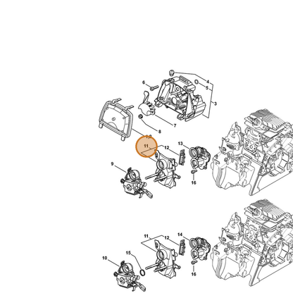 STIHL part 1139-120-0901 — IPL diagram snippet (6x zoom, amber highlight)