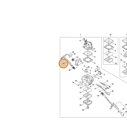 STIHL part 1139-120-7202 — IPL diagram snippet (6x zoom, amber highlight)