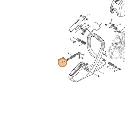 STIHL part 1139-792-2902 — IPL diagram snippet (6x zoom, amber highlight)