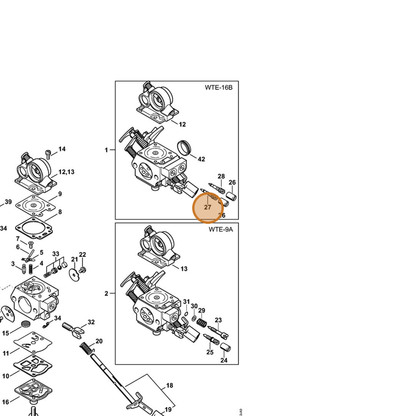STIHL part 1140-120-6700 — IPL diagram snippet (6x zoom, amber highlight)