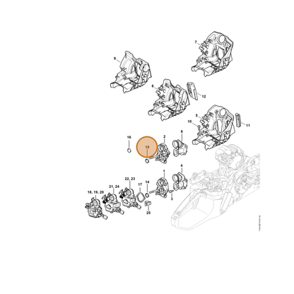 STIHL part 1140-141-1804 — IPL diagram snippet (6x zoom, amber highlight)