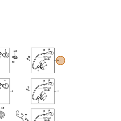 STIHL part 1140-400-4706 — IPL diagram snippet (6x zoom, amber highlight)