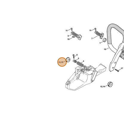 STIHL part 1140-791-5900 — IPL diagram snippet (6x zoom, amber highlight)