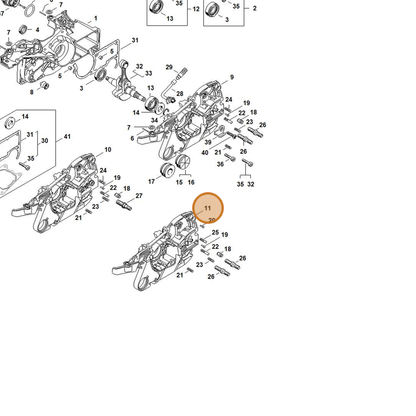 STIHL part 1141-020-2914 — IPL diagram snippet (6x zoom, amber highlight)