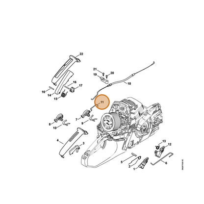 STIHL part 1141-185-1900 — IPL diagram snippet (6x zoom, amber highlight)