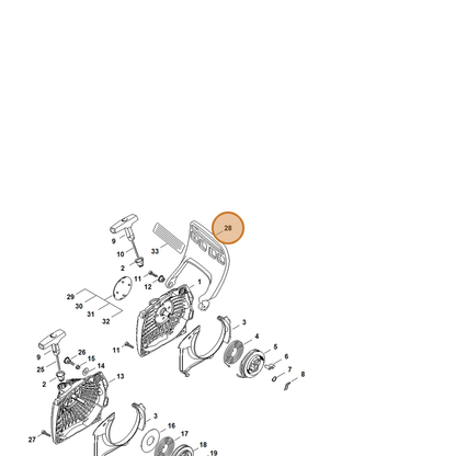 STIHL part 1141-790-9101 — IPL diagram snippet (6x zoom, amber highlight)