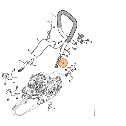STIHL part 1141-791-5100 — IPL diagram snippet (6x zoom, amber highlight)
